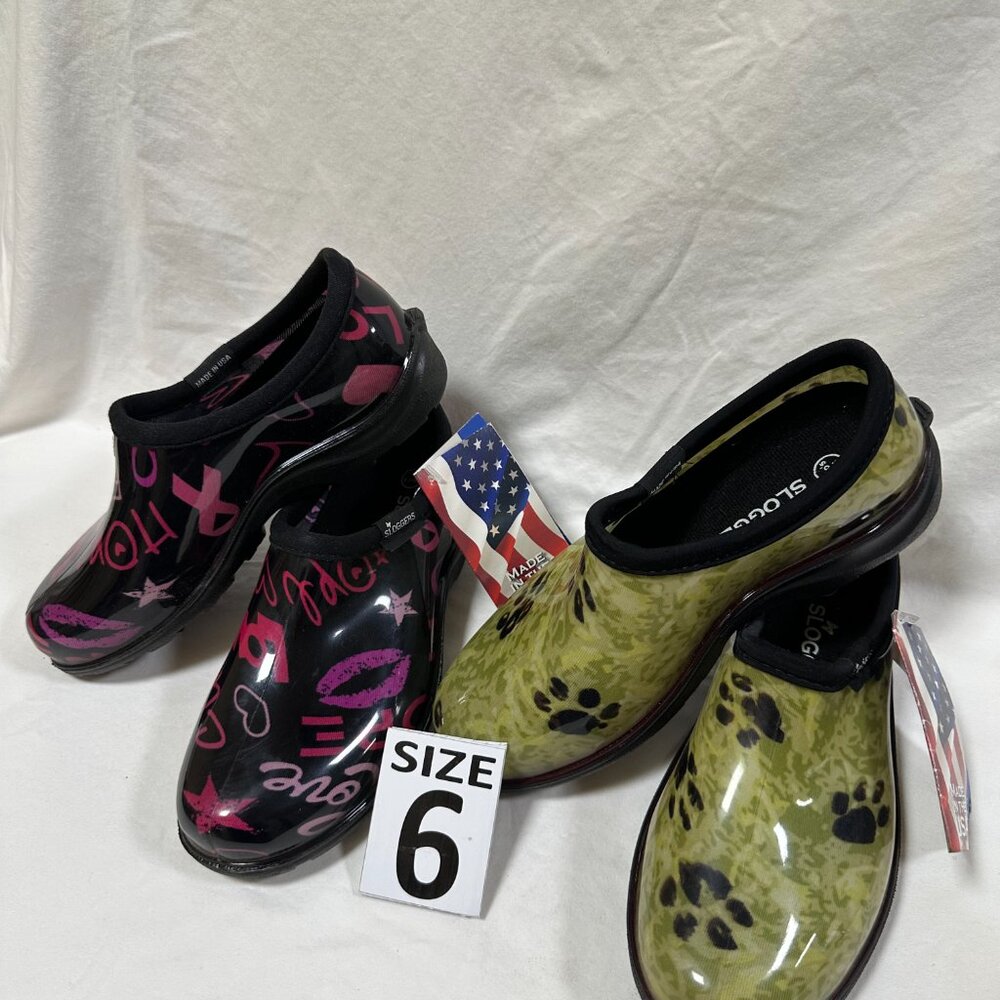 Two for One Price!!! Sloggers Waterproof Rain Shoes - Paw Green & Hope. - Picture 3 of 4